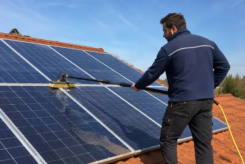 Nettoyage et entretien de panneaux solaires à Buzy